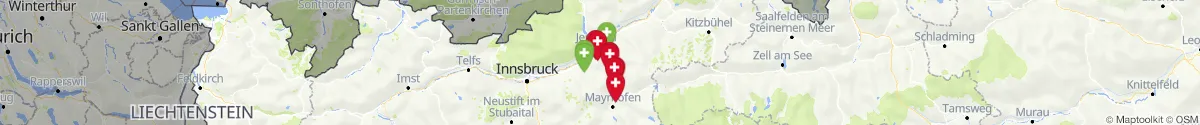 Map view for Pharmacies emergency services nearby Uderns (Schwaz, Tirol)